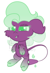 Size: 1830x2686 | Tagged: safe, artist:binkyt11, oc, oc only, oc:nightlight charm, :p, angry, chibi, solo, tongue out, watermark