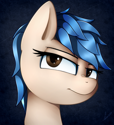 Size: 845x923 | Tagged: safe, artist:neighday, pony, bust, crossover, explicit source, looking at you, nose wrinkle, payday 2, ponified, solo, sydney (payday 2)