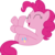 Size: 5888x5925 | Tagged: safe, artist:shutterflyeqd, pinkie pie, earth pony, pony, g4, rock solid friendship, ^^, absurd resolution, balloonbutt, butt, cute, diapinkes, eyes closed, female, legs in air, mare, open mouth, plot, simple background, smiling, solo, transparent background, vector