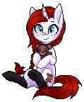 Size: 119x144 | Tagged: safe, artist:doekitty, oc, oc only, pony, animated, gif, pixel art, simple background, solo, teddy bear, transparent background
