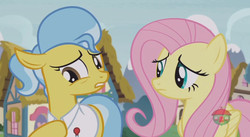 Size: 844x462 | Tagged: safe, screencap, doctor fauna, fluttershy, pony, fluttershy leans in, g4, treehouse logo