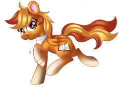 Size: 3013x2105 | Tagged: safe, artist:ilynalta, oc, oc only, oc:serenity, pegasus, pony, clothes, female, high res, mare, running, scarf, simple background, solo, transparent background