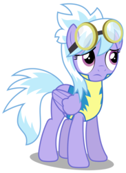 Size: 2196x3000 | Tagged: safe, artist:brony-works, cloudchaser, pony, g4, clothes, female, high res, simple background, solo, transparent background, uniform, vector, wonderbolt trainee uniform