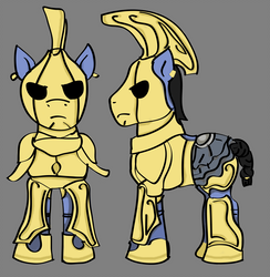 Size: 2816x2880 | Tagged: safe, artist:thecouscousassassin, oc, oc only, pony, crossover, gray background, high res, morrowind, ordinator, ponified, simple background, the elder scrolls