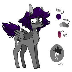 Size: 500x500 | Tagged: safe, artist:limitedcolour, oc, oc only, oc:silver arrow, pegasus, pony, reference sheet, solo