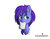 Size: 1024x804 | Tagged: safe, artist:cloudsdaleart, oc, oc only, oc:seafood dinner, pony, unicorn, bust, mouth hold, paper, purple mane, simple background, solo, white background