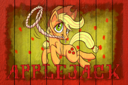 Size: 3300x2200 | Tagged: safe, artist:sirdeeviant, applejack, earth pony, pony, g4, female, high res, solo, text, wall edit