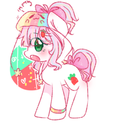 Size: 1559x1689 | Tagged: safe, artist:windymils, oc, oc only, earth pony, pony, blushing, female, mare, solo