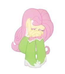 Size: 838x953 | Tagged: safe, artist:vaid-devin-cupcake, fluttershy, equestria girls, g4, my little pony equestria girls, boots, clothes, crying, cute, eyes closed, female, high heel boots, simple background, socks, solo, transparent background