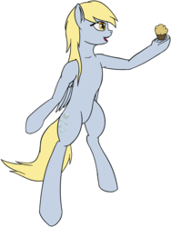 Size: 871x1159 | Tagged: safe, artist:jedi515, derpy hooves, pony, g4, female, food, muffin, solo, standing