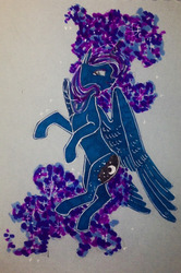 Size: 539x810 | Tagged: safe, artist:theorderofalisikus, princess luna, alicorn, pony, g4, female, solo, traditional art