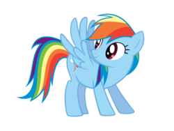 Size: 1032x774 | Tagged: safe, artist:atmospark, rainbow dash, pegasus, pony, g4, .psd available, .svg available, female, simple background, smiling, solo, transparent background, vector