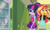 Size: 1254x756 | Tagged: safe, artist:eduardonunes109, sci-twi, sunset shimmer, twilight sparkle, equestria girls, g4, bowtie, clothes, glasses, jacket, leather jacket, lockers, ponytail, skirt, vending machine