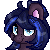 Size: 50x50 | Tagged: safe, artist:ilynalta, oc, oc only, pony, commission, female, icon, looking at you, mare, pixel art, simple background, smiling, solo, transparent background