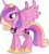 Size: 7613x8500 | Tagged: safe, artist:limedazzle, princess cadance, princess luna, alicorn, pony, g4, absurd resolution, alternate design, alternate universe, concave belly, female, inkscape, mare, show accurate, simple background, slender, solo, spread wings, thin, transparent background, vector, wings