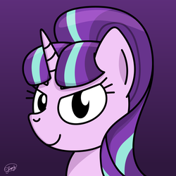 Size: 4167x4167 | Tagged: safe, artist:up-world, starlight glimmer, pony, unicorn, g4, absurd resolution, bust, female, mare, portrait, solo