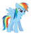 Size: 3000x3263 | Tagged: safe, artist:rudahn, rainbow dash, pegasus, pony, g4, .eps available, angry, double mane, female, high res, simple background, solo, spread wings, transparent background, vector, wings