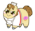 Size: 550x498 | Tagged: safe, artist:coggler, artist:frog&cog, artist:gopherfrog, donut joe, pony, g4, chubbie, male, simple background, solo, sticker, transparent background