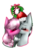 Size: 715x1030 | Tagged: safe, artist:alithecat1989, cheerilee, marble pie, earth pony, pony, g4, blushing, bust, christmas wreath, clothes, crack shipping, eyes closed, female, hat, holly, kissing, lesbian, mistletoe, santa hat, scarf, ship:marbilee, shipping, simple background, transparent background, wreath