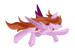 Size: 802x535 | Tagged: safe, artist:ask-aerosalt, oc, oc only, pegasus, pony, grin, smiling, solo
