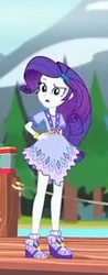 Size: 113x289 | Tagged: safe, screencap, rarity, equestria girls, g4, my little pony equestria girls: legend of everfree, boots, camp fashion show outfit, clothes, female, hand on hip, high heel boots, pier, shoes, skirt, solo