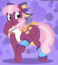 Size: 4500x5100 | Tagged: safe, artist:an-tonio, artist:brianblackberry, color edit, derpibooru exclusive, edit, cheerilee, earth pony, pony, g4, absurd resolution, bottomless, bow, butt, cheeribetes, cheerileeder, cheerleader, clothes, colored, cute, dock, female, flowerbutt, mare, moe, partial nudity, plot, raised tail, skirt, skirt lift, solo, stupid sexy cheerilee, tail, technically an upskirt shot, upskirt