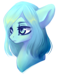 Size: 360x480 | Tagged: safe, artist:hanic-draws, oc, oc only, pony, bust, female, mare, portrait, simple background, solo, white background