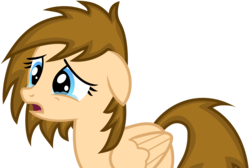 Size: 10300x6905 | Tagged: safe, artist:itspeahead, oc, oc only, oc:stellar winds, pegasus, pony, g4, absurd resolution, crying, floppy ears, sad, show accurate, simple background, solo, transparent background, upset, vector