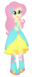 Size: 577x1384 | Tagged: safe, artist:fluttershy70, fluttershy, equestria girls, g4, boots, cute, fall formal outfits, female, high heel boots, pigeon toed, simple background, solo, transparent background