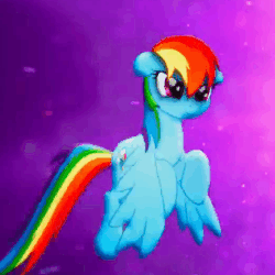 Size: 520x520 | Tagged: safe, screencap, rainbow dash, pegasus, pony, g4, my little pony: the movie, animated, cute, dashabetes, female, flapping, flying, gif, happy, mare, open mouth, smiling, solo, spread wings, wings