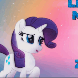 Size: 552x553 | Tagged: safe, screencap, rarity, pony, unicorn, g4, my little pony: the movie, adventure in the comments, animated, cropped, eyes closed, female, gif, happy, mare, open mouth, raised hoof, smiling, solo, talking