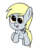 Size: 614x741 | Tagged: safe, artist:techreel, derpy hooves, pegasus, pony, g4, chibi, female, flying, mare, simple background, solo, tongue out, transparent background