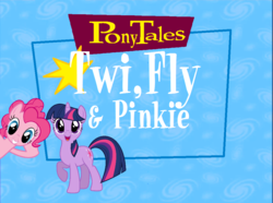 Size: 1029x766 | Tagged: artist needed, source needed, safe, edit, pinkie pie, twilight sparkle, series:pony tales, g4, logo parody, ponytales, veggietales