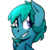 Size: 2500x2500 | Tagged: safe, artist:themodpony, oc, oc only, oc:compass rose, pegasus, pony, avatar, blue, bust, colored pupils, commission, high res, icon, male, portrait, simple background, solo, stallion, transparent background