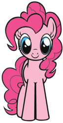 Size: 395x769 | Tagged: dead source, safe, artist:millarts-artworks, pinkie pie, earth pony, pony, g4, cute, female, simple background, smiling, solo, transparent background