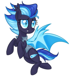 Size: 2580x2748 | Tagged: safe, artist:kaikururu, oc, oc only, oc:comet clipper, bat pony, pony, clothes, cute, cute little fangs, fangs, flying, high res, looking sideways, signature, simple background, slit pupils, solo, spread wings, transparent background, wings