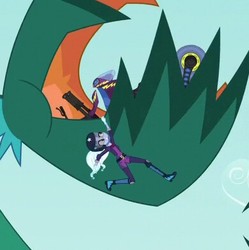 Size: 390x391 | Tagged: safe, screencap, sugarcoat, equestria girls, g4, my little pony equestria girls: friendship games, carnivorous plant, hanging, motorcycle