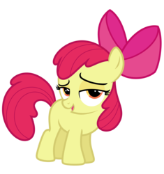 Size: 5796x6161 | Tagged: safe, artist:estories, apple bloom, earth pony, pony, g4, absurd resolution, female, lidded eyes, simple background, solo, transparent background, vector