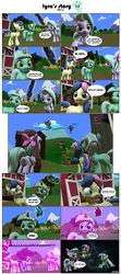 Size: 4000x9024 | Tagged: safe, artist:goatcanon, bon bon, flitter, lyra heartstrings, rarity, sweetie drops, bat pony, pony, comic:lyra's story, g4, 3d, absurd resolution, comedy, comic, race swap, raribat, source filmmaker, time vortex