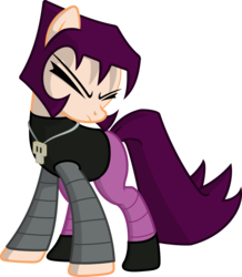 Size: 2048x2353 | Tagged: safe, artist:dasbloody, pony, gaz membrane, high res, invader zim, ponified, simple background, solo, transparent background