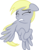 Size: 1934x2477 | Tagged: safe, artist:badumsquish, derpibooru exclusive, derpy hooves, pegasus, pony, g4, against glass, chubby cheeks, crash, female, flying, glass, mare, simple background, solo, transparent background