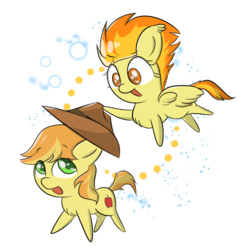 Size: 850x850 | Tagged: safe, artist:yinglung, braeburn, spitfire, g4, female, male, pointy ponies, shipping, spitburn, straight, vector