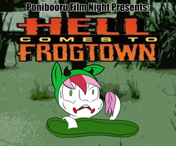 Size: 1200x1000 | Tagged: safe, artist:daisyhead, oc, oc only, oc:flicker, ponibooru film night, hell comes to frogtown