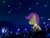 Size: 3700x2800 | Tagged: safe, artist:rutkotka, scootaloo, firefly (insect), pegasus, pony, g4, cute, cutealoo, featured image, female, filly, grass, high res, looking up, night, scenery, scenery porn, shooting star, smiling, solo, starry night, stars