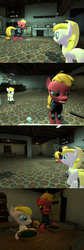 Size: 1400x4184 | Tagged: safe, artist:soad24k, oc, oc only, oc:chipper leaf, oc:macalin, pony, 3d, cyoa, cyoa:filly adventure, female, filly, gmod, high res, mare