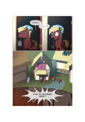 Size: 3541x5016 | Tagged: safe, artist:gashiboka, oc, oc only, oc:neostrike, oc:pun, earth pony, pegasus, pony, unicorn, comic:recall the time of no return, absurd resolution, comic