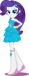Size: 1181x3082 | Tagged: safe, artist:ponyvio, rarity, equestria girls, g4, boots, bracelet, fall formal outfits, female, hand on hip, high heel boots, jewelry, looking at you, raised leg, simple background, solo, transparent background, vector