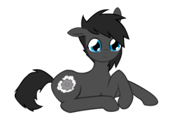 Size: 3840x3003 | Tagged: safe, artist:fluor1te, oc, oc only, cutie mark, gray, high res, simple background, sitting, solo, steampunk, transparent background, vector