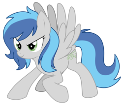 Size: 1420x1220 | Tagged: safe, artist:alicornparty, oc, oc only, pegasus, pony, female, mare, simple background, solo, spread wings, transparent background, wings