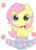 Size: 904x1256 | Tagged: safe, artist:chametzkiwi, fluttershy, pony, g4, clothes, female, food, socks, solo, strawberry, striped socks